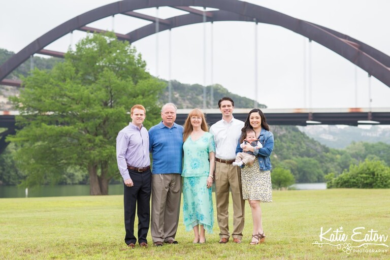 Beautiful images from a lifestyle family session at the 360 bridge | Austin Family Lifestyle Photographer | Katie Eaton Photography-1