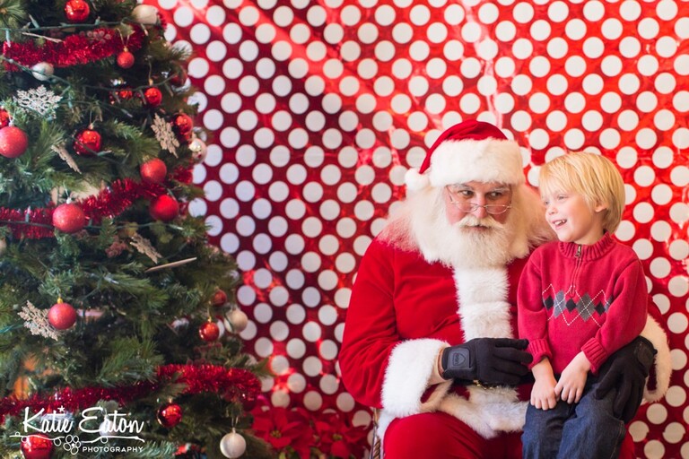Beautiful image of children with santa claus at great hills country club by Katie Eaton Photography-1