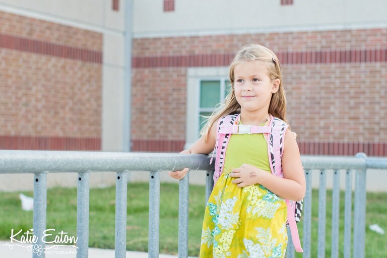 Fun images of a child on the first day of school by Katie Eaton-3