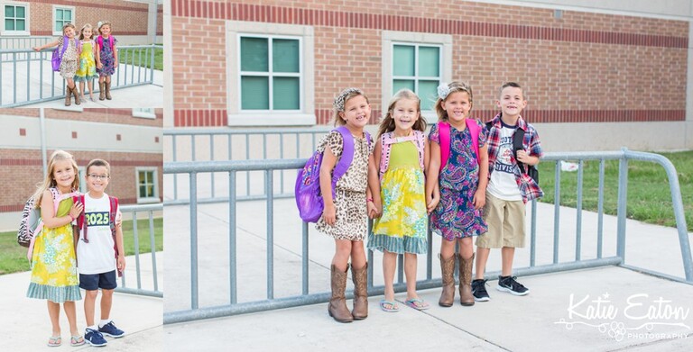 Fun images of a child on the first day of school by Katie Eaton-6