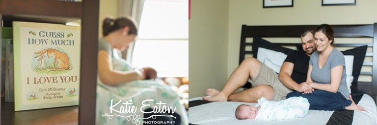 Beautiful images from a lifestyle newborn session by Katie Eaton Photography-8