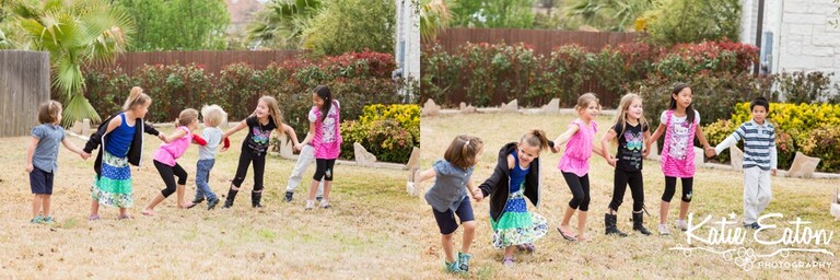 Fun images from children playing old fashion Red Rover | Austin Child Photographer | Katie Eaton Photography-10